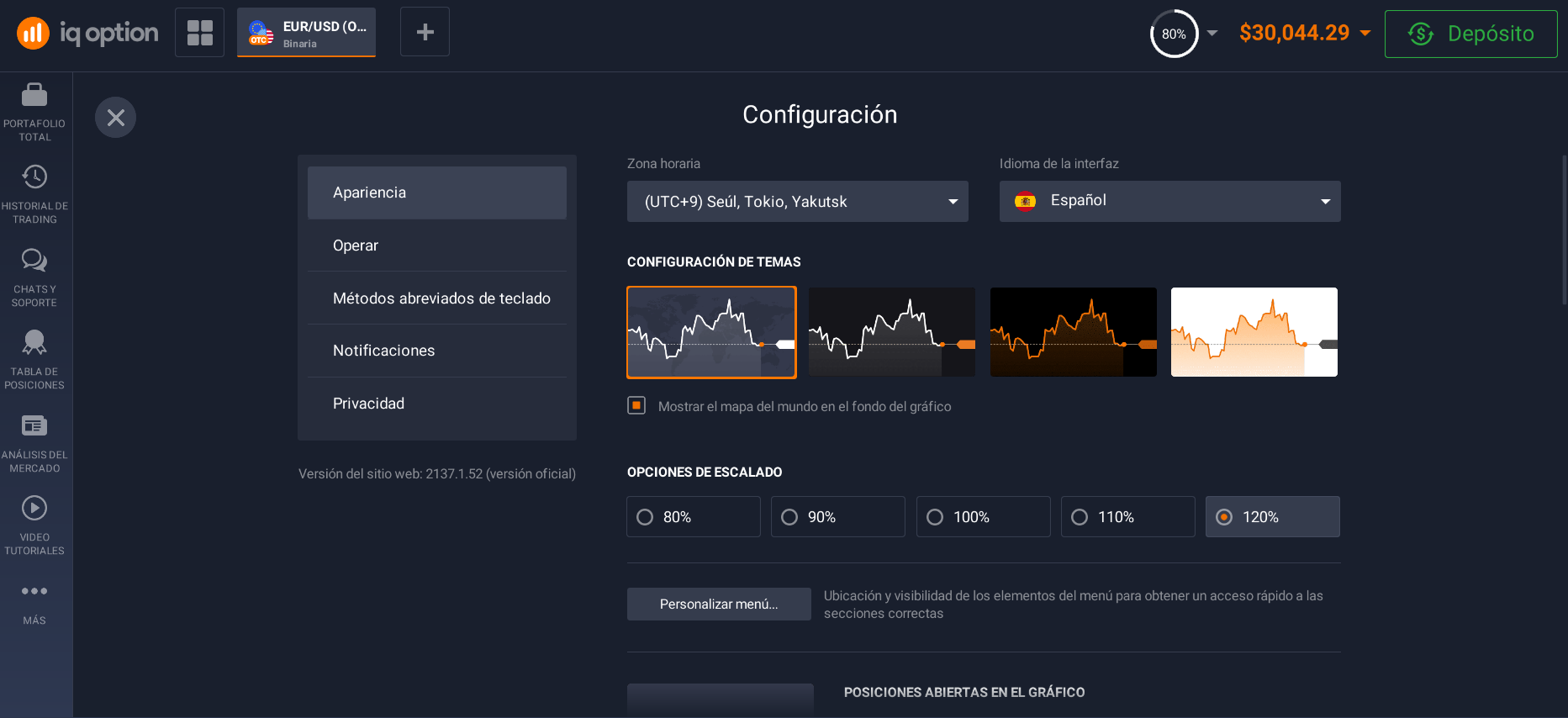 Configuración de la plataforma Configuración de la plataforma